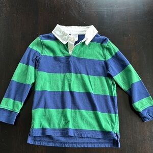 Hanna Andersson Green and Blue Button Down Shirt